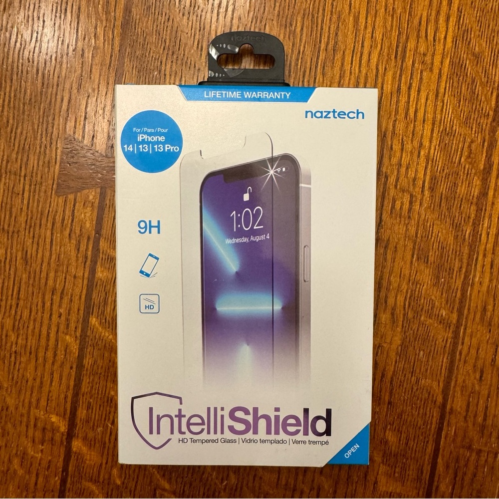 IntelliShield HD Tempered Glass Screen Protector for iPhone 14, 13, 13 Pro